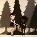 Black Forest Picnic paper doll set with 10 silver brads