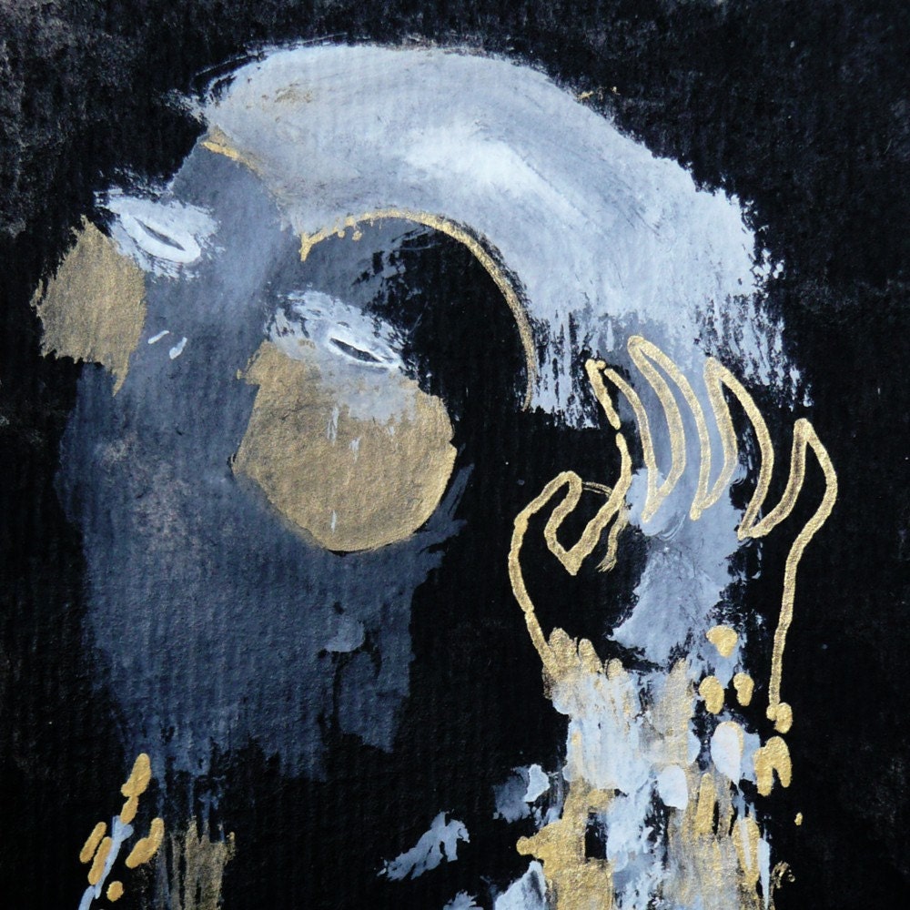 SALE Skyward Monkey Original Illustration by Emma Kidd