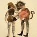 Eight Paper Doll Pack DIY Articulated Paper Doll / Hinged Beasts Series