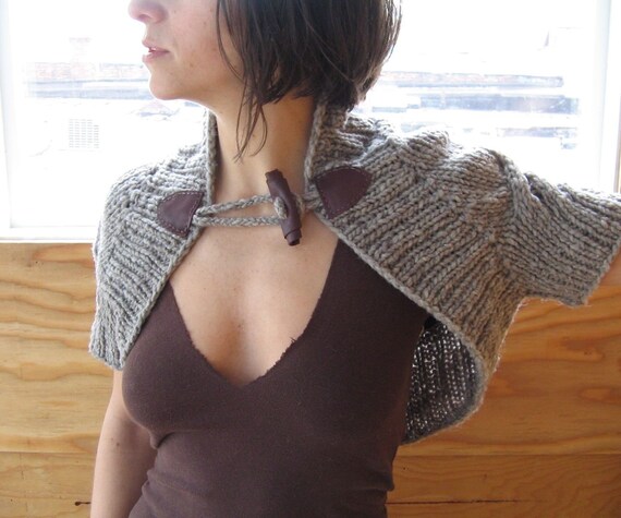 Knitting Pattern PDF Backbone Shrug