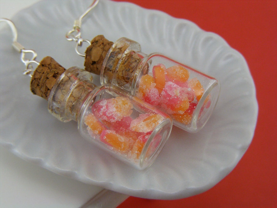 Gummy Candies Jar Earrings