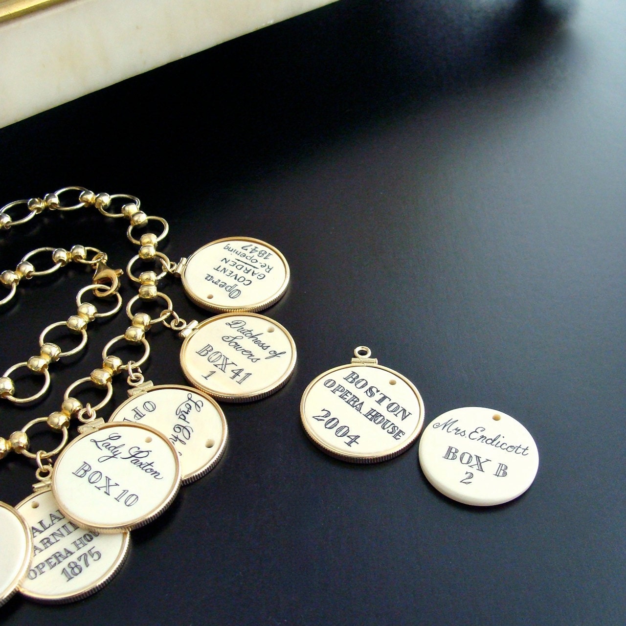 Ivory Theatre Token Necklace - Cherish Necklace