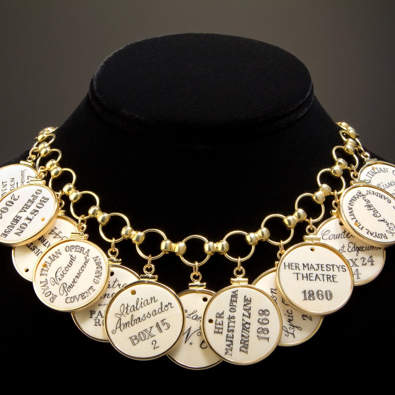 Ivory Theatre Token Necklace - Cherish Necklace