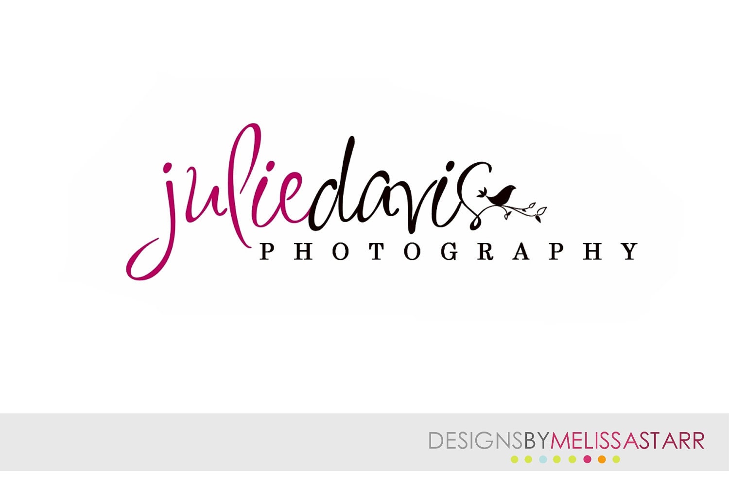 Custom Business Premade Photography Studio Digital Logo Watermark Design