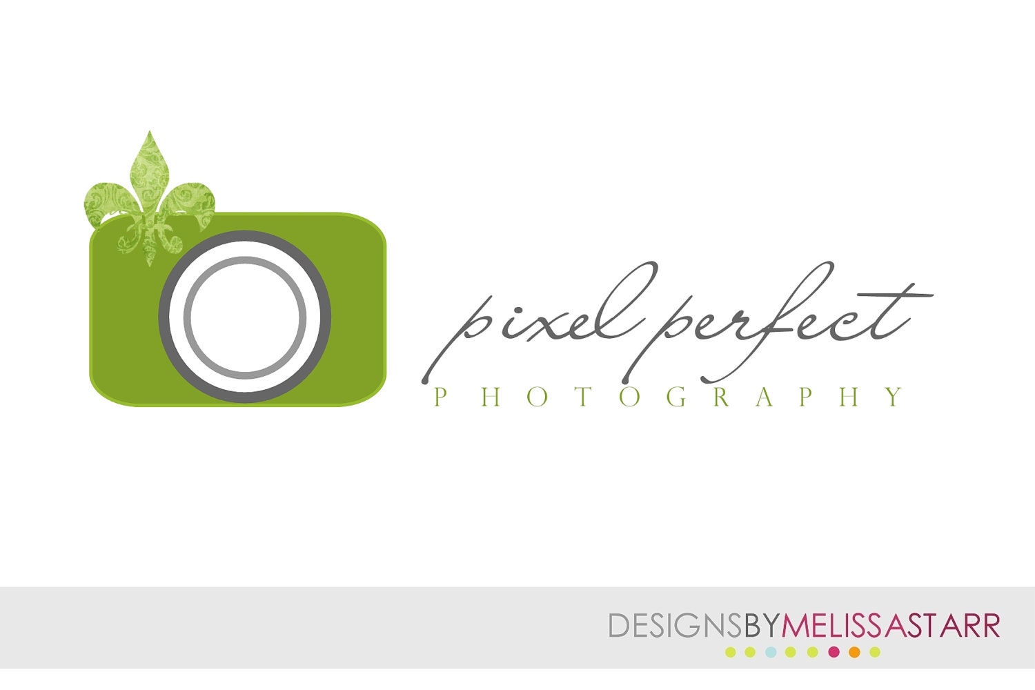 Custom Business Premade Photography Studio Digital Logo Watermark Camera Design