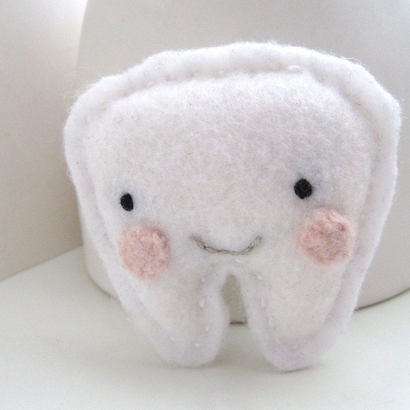 Mr. Happy Tooth - Tooth Fairy Pillow