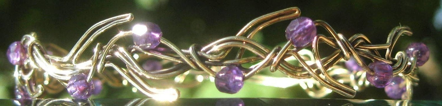 Tutorial   Wire Wrapped  Enchanted Twig and  Vine Bracelet