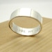 You Have My Heart - Sterling Silver Secret Promise Ring - Choose Your Size - block letter font engraved