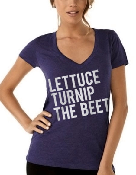 lettuce turnip the beet tshirt - fitted women's deep vneck  - runs small