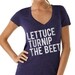 lettuce turnip the beet tshirt - fitted women's deep vneck - runs small