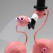 Bride and Groom Flamingos
