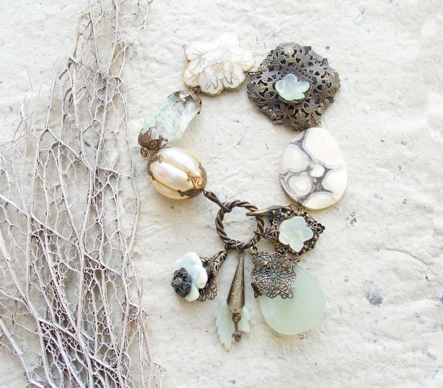 RESERVED for Bernis The Hidden Side of a Bracelet...-Waterlily