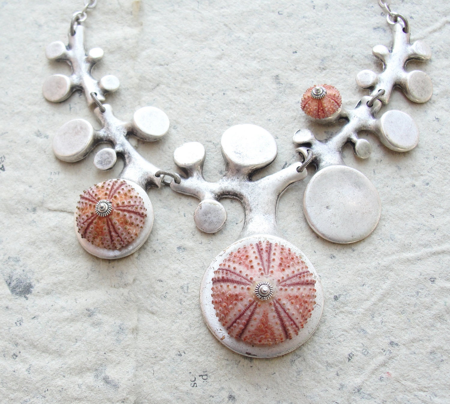 Sea Urchin Collection - Organic Pink Necklace
