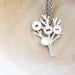 The Button Tree Necklace - Silver plated, mother of pearl buttons