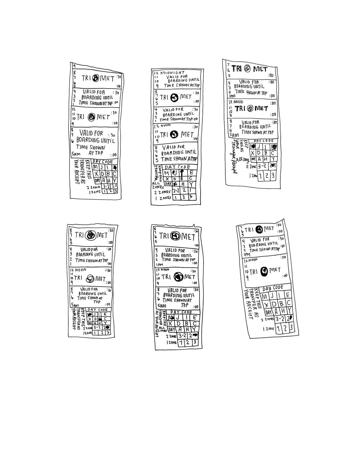 Portland Trimet Bus Tickets