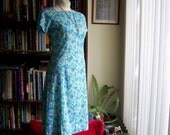 Grandma's Favorite vintage floral & stripe day dress