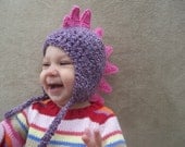 Dragon Hat in Lilac - Dino Hat for Girls, Dragon Costume, Animal Hat
