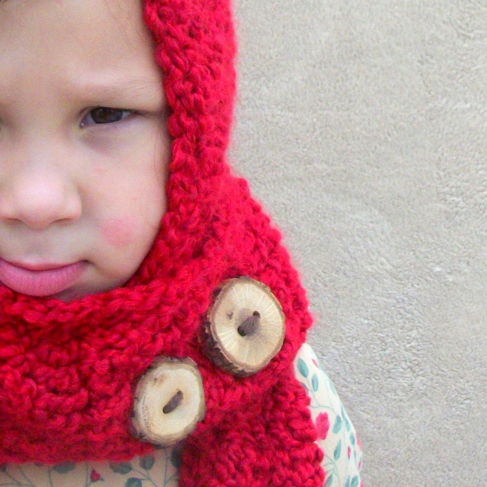 Little Red Riding Hood - Costume, Woodland Hat, Scarf, Scood
