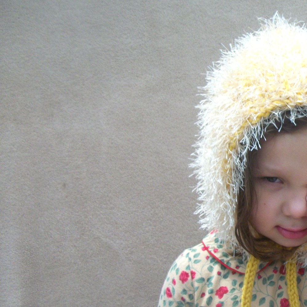 Dandelion Fluff Bonnet for Girls - Hat, Hood, Winterwear