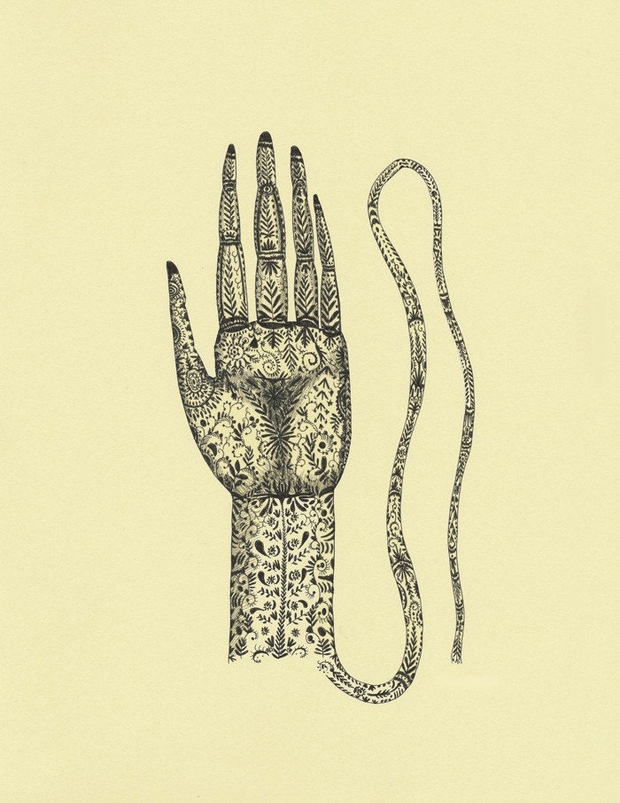 Print from my Original Ink Drawing on Paper.