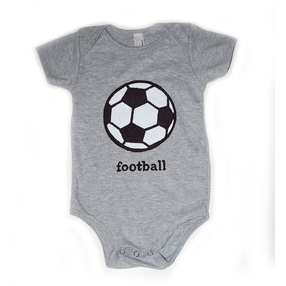 Football Soccer T Shirt Boy Girl Bodysuit Onesie or Lap Tee