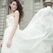 Natural White Annie Wedding Gown Silk Hand Gathered Bustier Gown