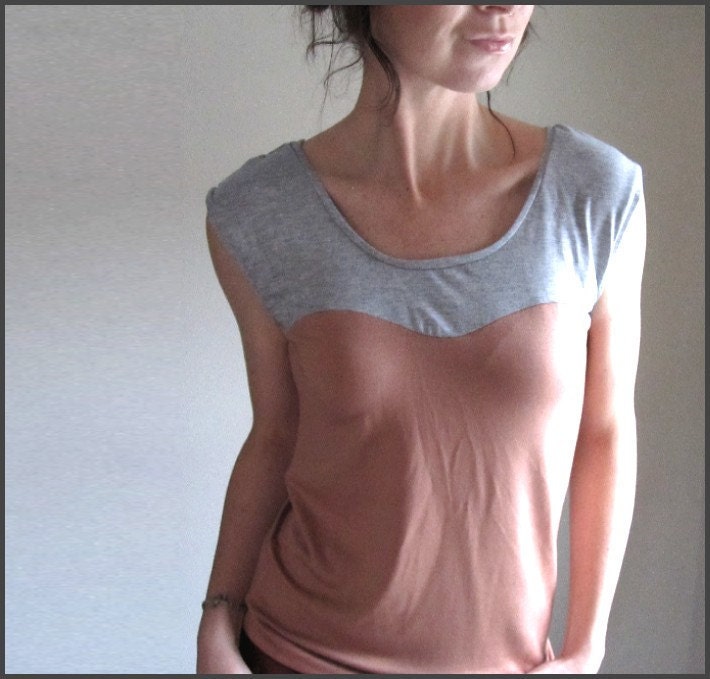 Dusty Rose and Gray Oscillate Shirt