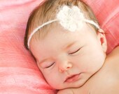 Delicate Flower Headband knitting PATTERN - pdf format for sizes newborn to 4 years