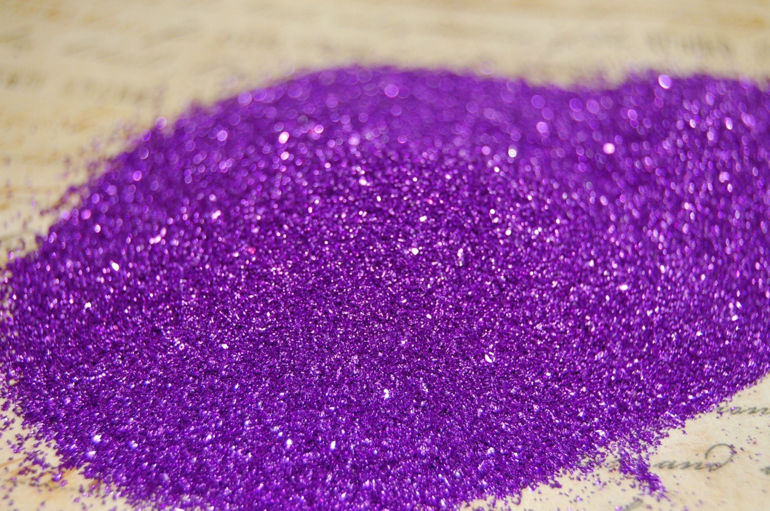 Deep Violet Vintage German Glass Glitter
