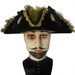 The Munchausen - Velvet Tricorn Hat - Pirate - Marie Antoinette