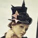 Victorian Top Hat In Velvet - The Beaux - As Seen in Gothic Beauty Magazine 28
