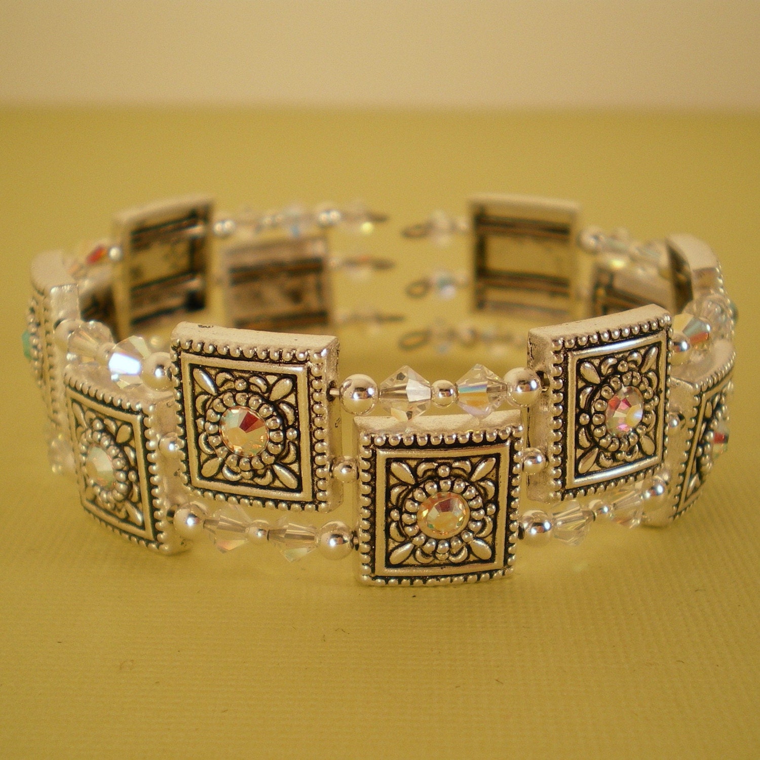 Swarovski Portrait - White Diamond - Cuff Bracelet