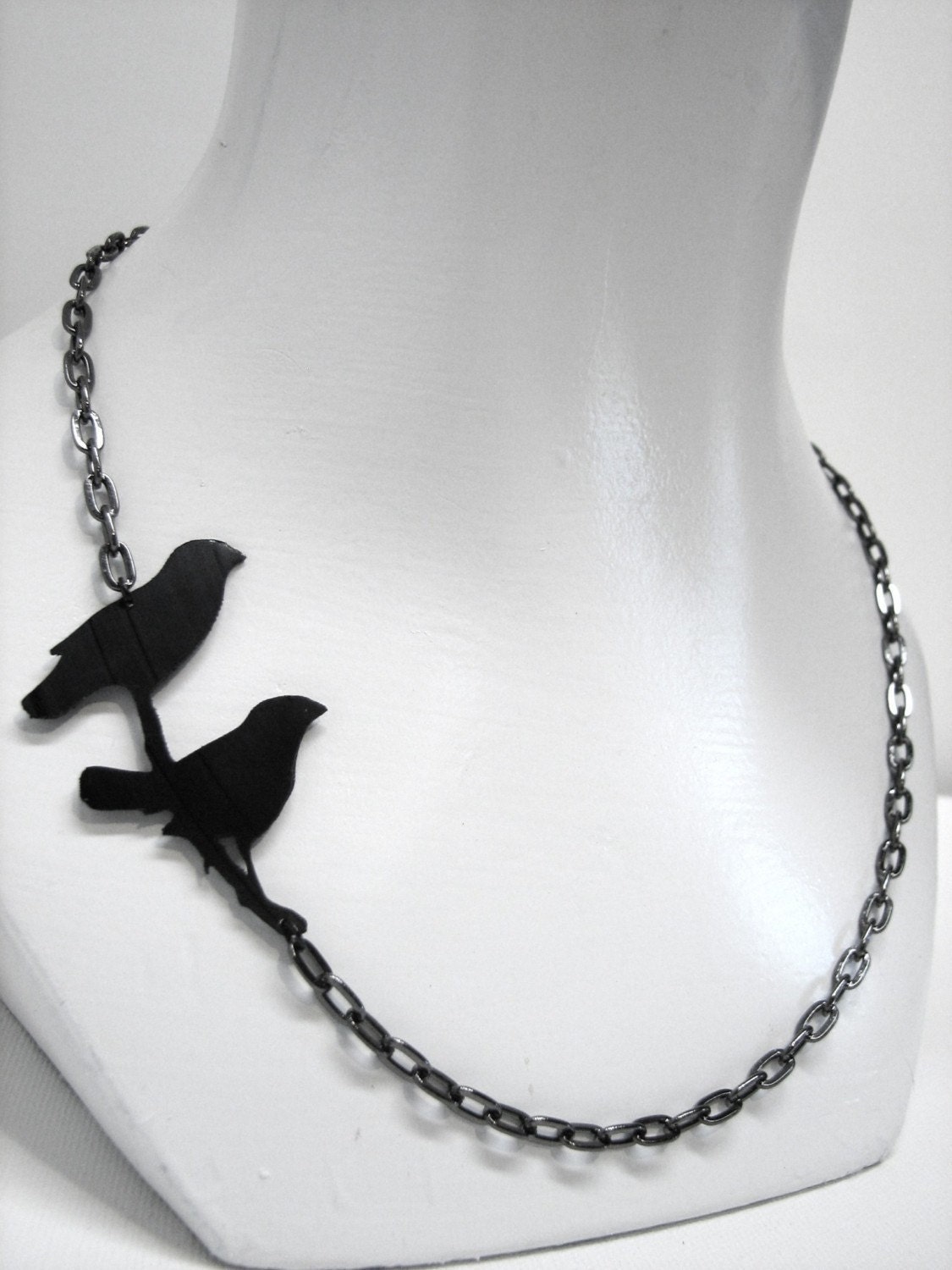 Finches Recycled Vinyl Record Silhouette