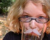 2 Mustache Pint Glasses