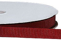 Eco Grosgrain RIBBON - Recycled Bottles - Cranberry - 5/8 - Free US Shipping
