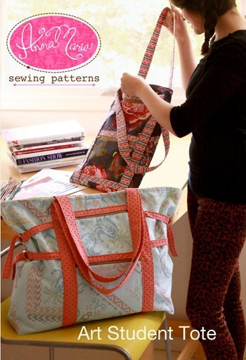 Anna Maria Horner PATTERN - Art Student Tote