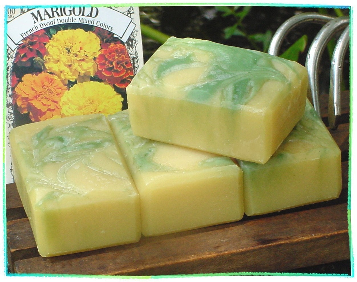 Marigold Mint Handmade Soap -- 2.50 Bargain Price