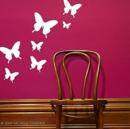 Butterfly Wall Graphics - Small Set