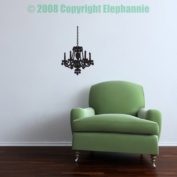 Chandelier Vinyl Decal Little shabby chic