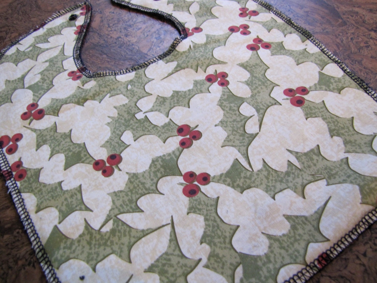 Holly Berries Baby and Toddler Bib