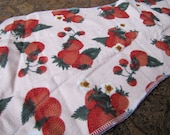 Strawberries Burp Cloth