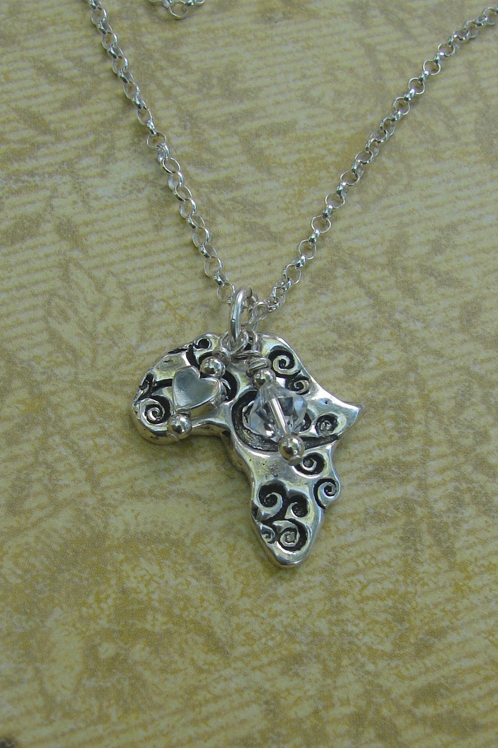 Africa Necklace-Love Swirls in Africa - Orphan Fundraiser