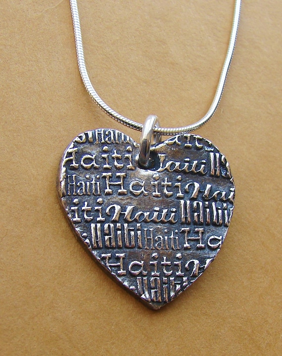 Haiti Necklace-Heart for Haiti