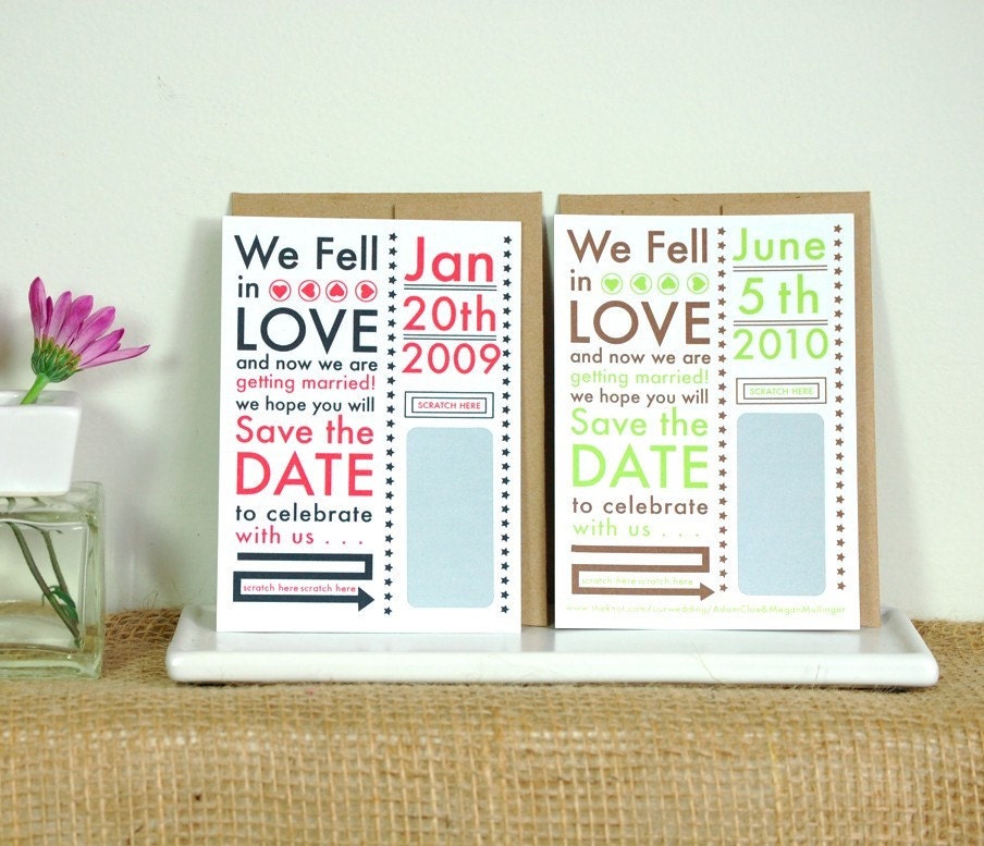 Scratch off Save the Date