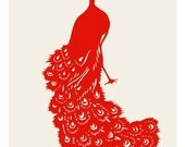 Wedding Invitation/Reception Poster                                                            -Peacock-