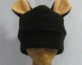 Fuzzy Black Bear Hat