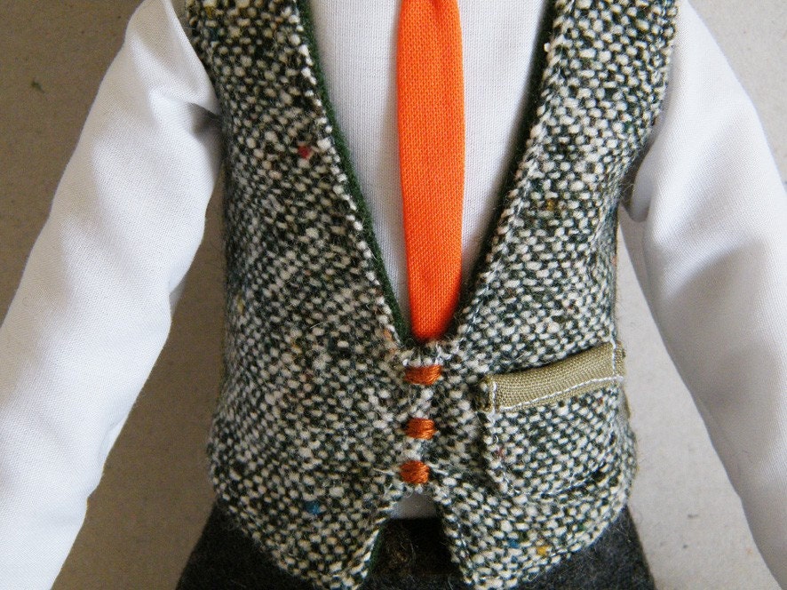 Handmade doll - Mr. Mustache