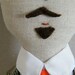 Handmade doll - Mr. Mustache