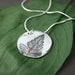 Forest Floor Fern Pendant - Fine Silver Necklace