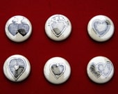 Hearts pinback button